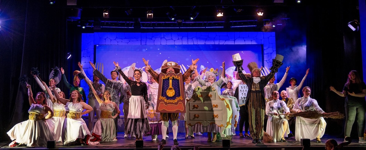 Andrew Hally as Cogsworth in Beauty and the Beast